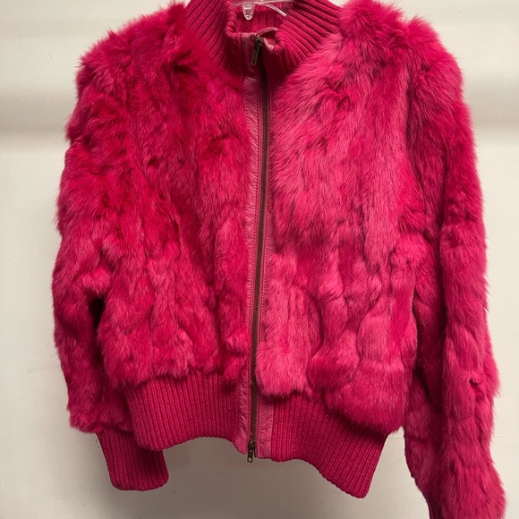 Amanda G Jackets & Blazers - Women's Fuchsia Faux Fur Jacket